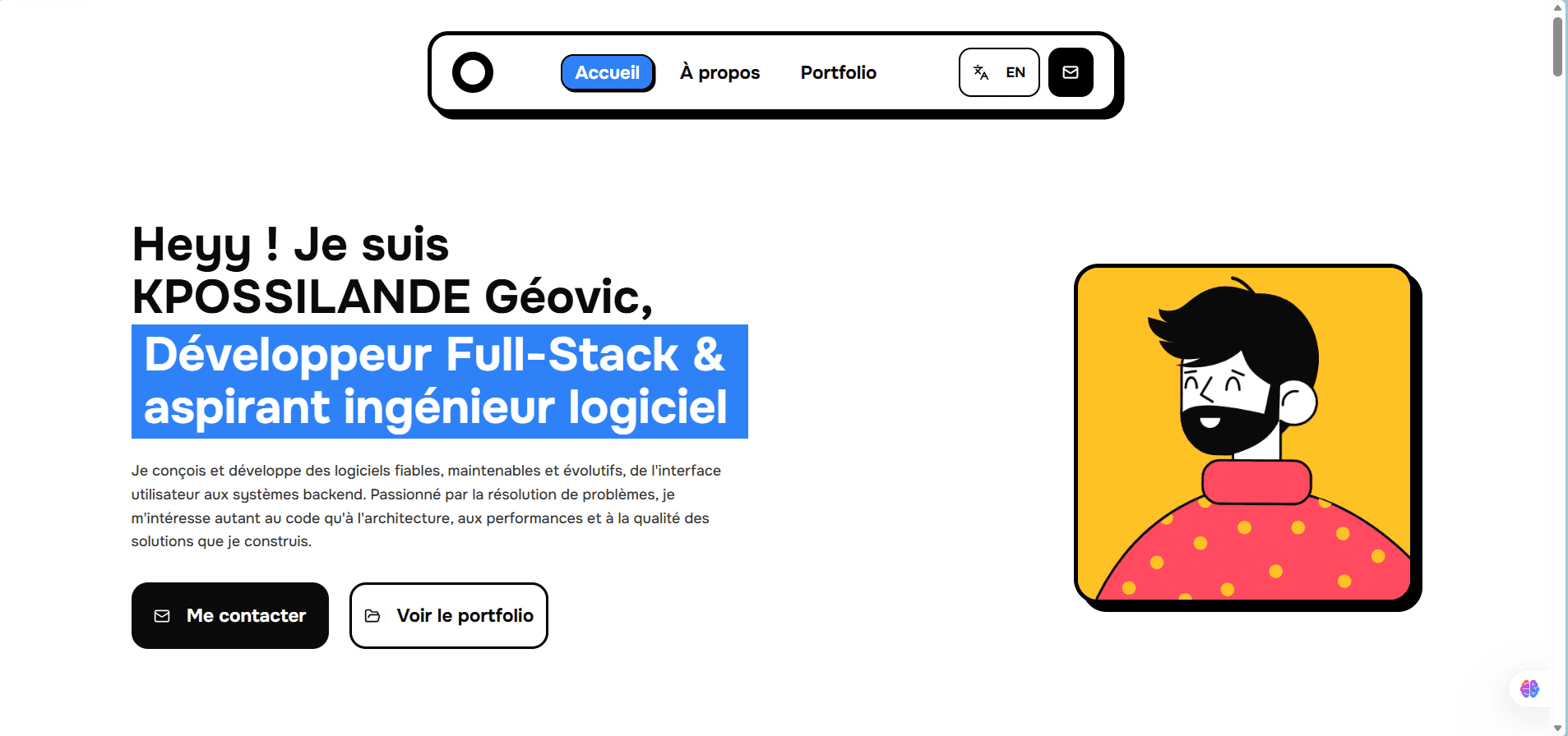 Portfolio développeur web